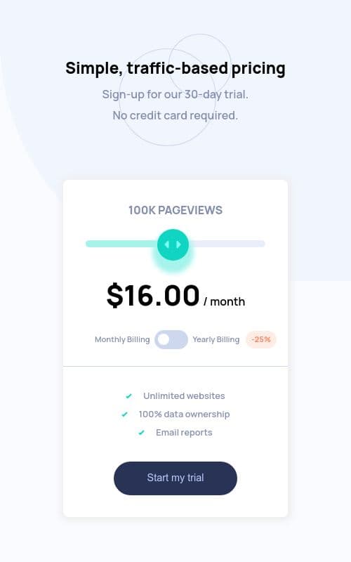 Project Image Interactive Pricing Component