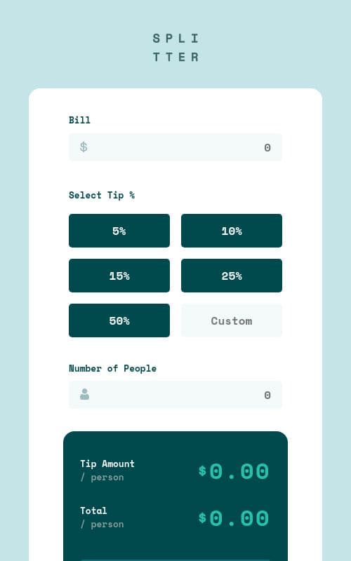Project Image Tip Calculator Application